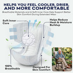 4-5xl Adult Diapers for Women and Men - 8 Bariatric Disposable Briefs with Tabs and Stretchable Side Panels - 100% Breathable with Maximum Absorbency
