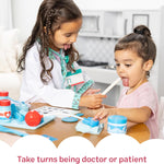 Melissa & Doug 25-Piece Toddler Doctor Play Set for imaginative medical play with preschool toys for girls and boys ages 3+