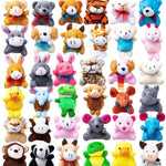 JOYIN 36 Pack Mini Animal Plush Toy Assortment (36 Units 3" Each),Bulk Stuffed Animals Party Favors for Kids, Small Animals Plush Keychain Decoration, Carnival Prizes, Birthday Treasure Box Toys