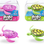 Robo Alive Robo Turtle Robotic Swimming Turtle (Green + Pink) by ZURU Water Activated, Comes with Batteries, Exclusive (2 Pack)