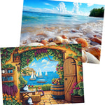 2 Pack 300 Pieces Puzzle for Adults,Autumn Puzzle Farm Jigsaw Puzzles 300 Pieces for Adults Kids Seniors Countryside Jigsaw Puzzle Premium Cardboard Puzzles for Tabletop Family Activity Gift