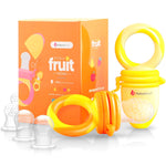 NatureBond Baby Food Feeder/Fruit Feeder Pacifier Nibbler 2 Pack with Teething Relief