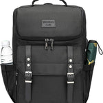 YALUNDISI Vintage Backpack Travel Laptop Backpack with usb Charging Port for Women & Men College Backpack Fits 15.6 Inch Laptop Black