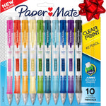 Paper Mate Clearpoint Mechanical Pencils, 0.7mm HB #2 Pencil Lead, 2 Pencils, Assorted Fashion Barrel Colors, 10 Count - Back to School Essentials, Note-Taking, Teacher Supplies