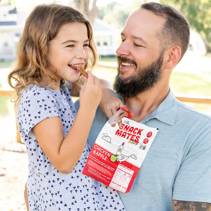 The New Primal Snack Mates, Chicken and Apple Stick - All Natural Chicken, High Protein and Low Sugar Kids Snack, Certified Paleo, Gluten Free, Lunchbox Friendly - 1 Count (Pack of 5)