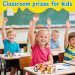 DMIGHT 24PCS Safari Animal Squishy Toys for Kids' Parties, Classroom Rewards, and Goodie Bags