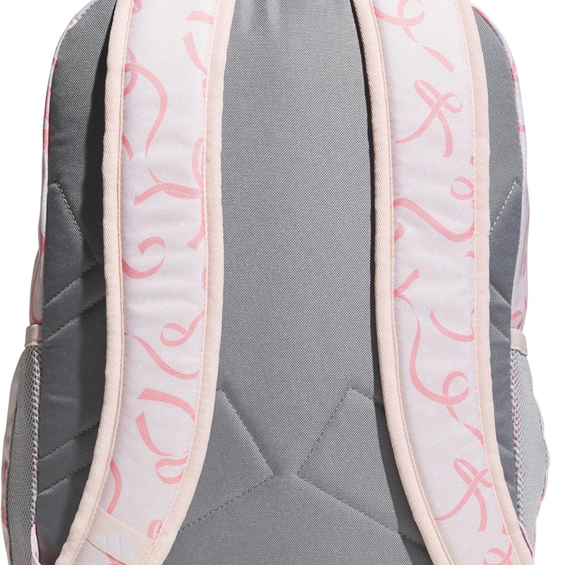 adidas Kids Affiliate Backpack – School Bag for Girls and Boys, 27L, Bow Print Pink Tint/Pink Tint, OSFA
