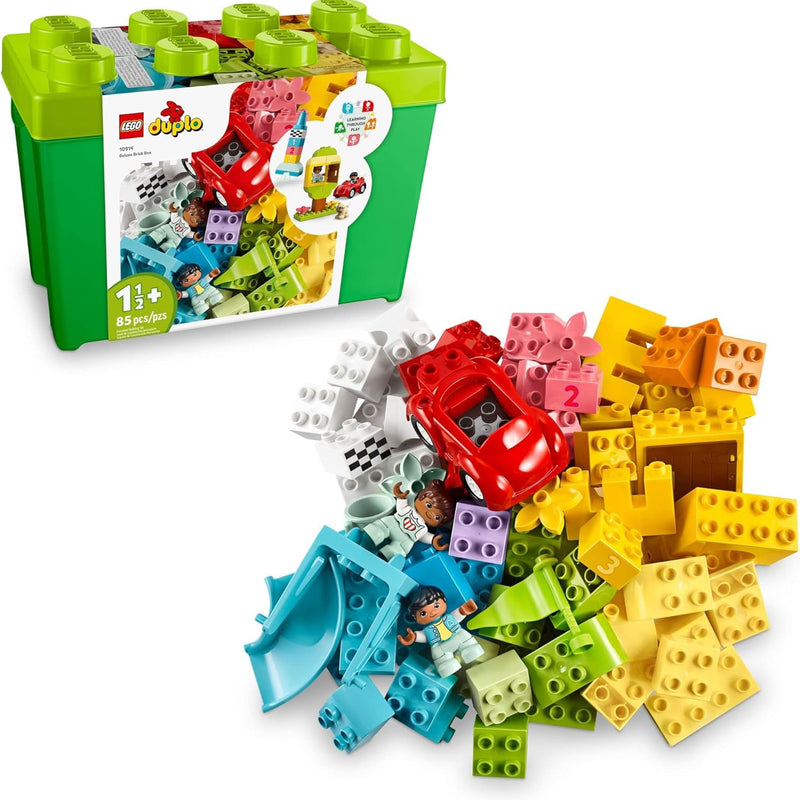 LEGO DUPLO Classic Deluxe Brick Box Building Blocks - Learning & Educational Toys for Toddlers, Preschool, Ages 1.5+ Years - Gift for Birthdays - Develop Fine Motor Skills - 10914
