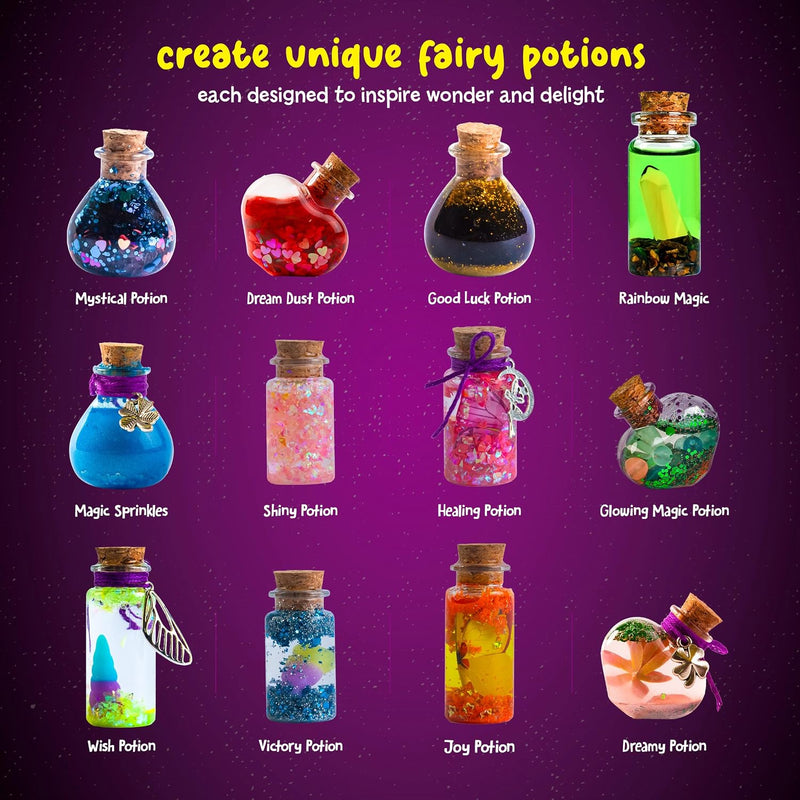 Fairy Magic Potion Kit for Kids - Magical Workshop Craft Kits - Girls Gifts | Birthday Gifts for Girls - 6 7 8 9 10 Year Old Girl Gift Ideas - Toys for 8-10 7-8 - Arts and Crafts for Kid Ages 6-8 Years