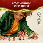 Legos Ninjago Kai's Dragon Mech Battle Pack building toy for boys and girls aged 6+ with posable dragon figure and 3 minifigures