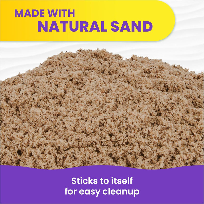Amazon Exclusive Kinetic Beach Sand, 3.25lbs, Moldable and Sensory Toy for Kids Ages 3 and Up