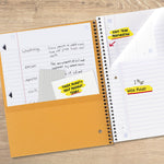 Five Star Spiral Notebook + Study App, 6 Pack, 1 Subject, Wide Ruled Paper, 8" x 10-1/2", 100 Sheets, Fights Ink Bleed, Water Resistant Cover, Assorted Colors (38042)
