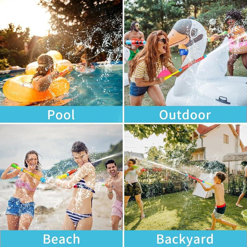 LQYoyz 18 Pack Water Gun, Water Blaster for Kids & Adults | Shoot Up to 40 ft, Bulk Water Squirt Guns, Water Guns for Swimming Pool, Beach Summer Party Games
