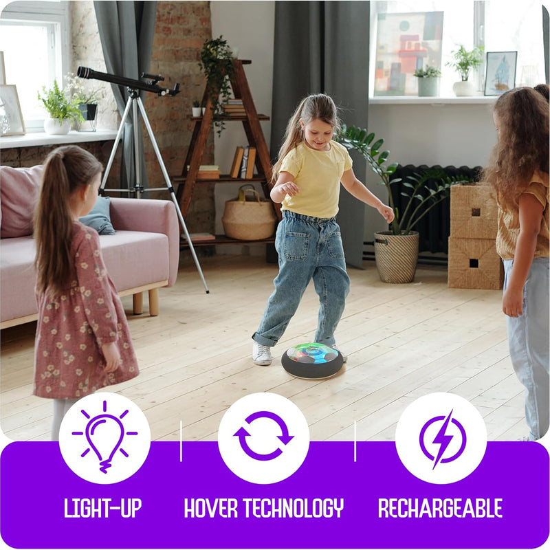 Ninja Blast Hover Soccer Light-Up Ball, Indoor Toy Games, Kids Gifts for Age 5-12, Birthday Gift for Boys