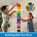Brain Flakes 500 Piece Set, Aged 3+, Interlocking Plastic Disc Toy for Creative Building and STEM Learning