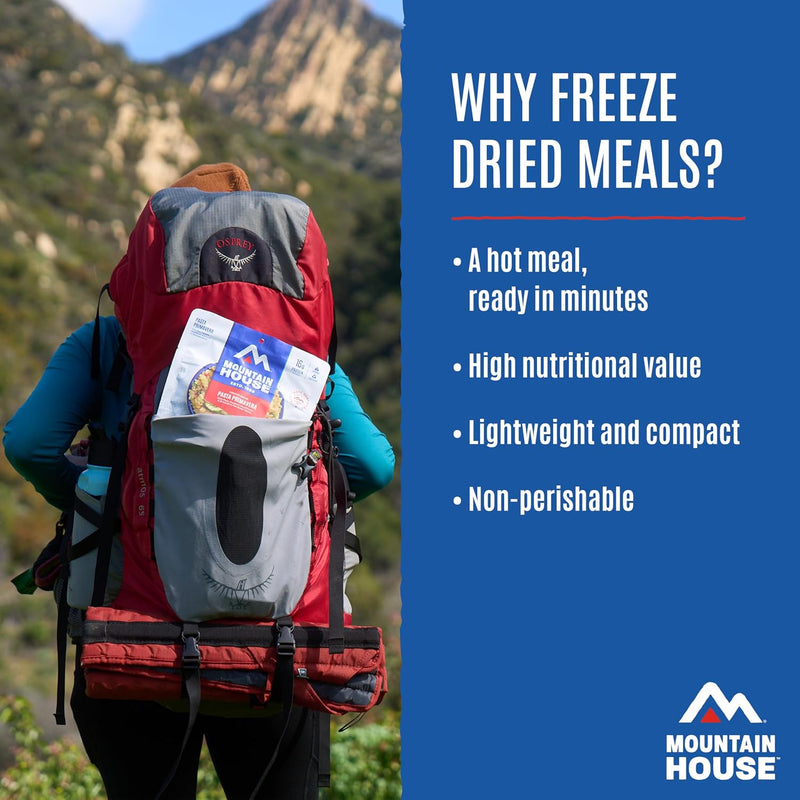 Mountain House Freeze-Dried Breakfast Entree | Backpacking Meals for Camping and Hiking, 4 Servings, 30-Year Shelf-Life, 2-Pack