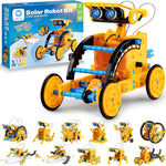 Sillbird 12-in-1 Solar Robot Building Kit: STEM Gift for Boys Aged 8-13, DIY Science Educational Robotic Toy