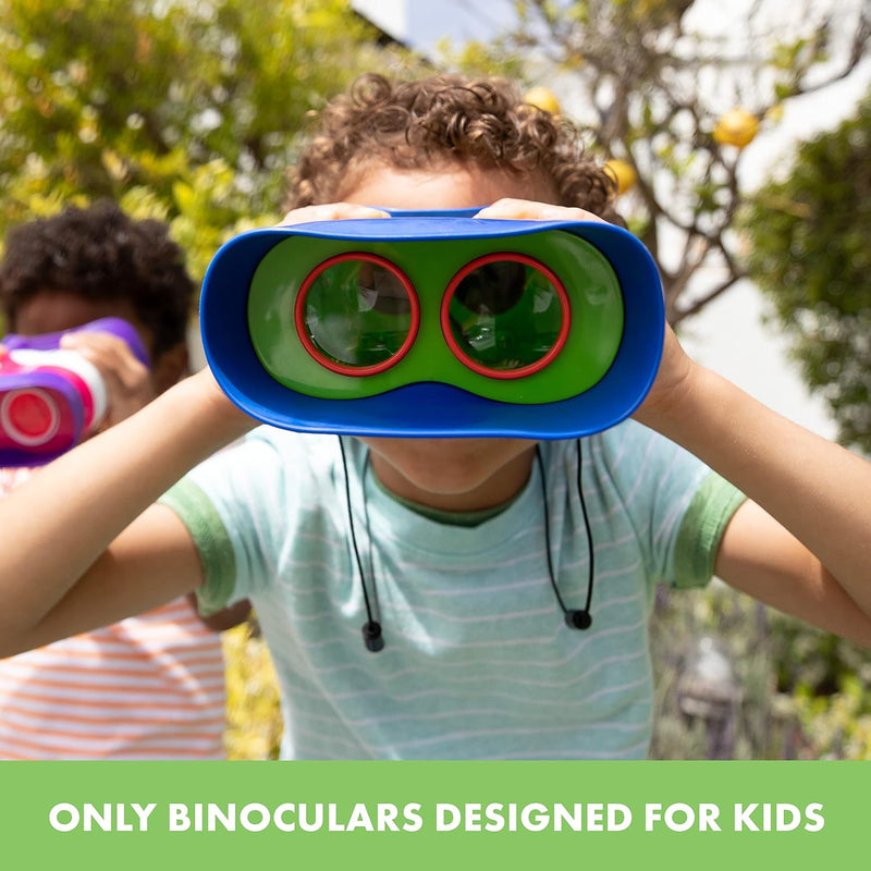 Educational Insights GeoSafari Kidnoculars - Lightweight, 2x Magnification Binoculars for Kids Ages 4-8