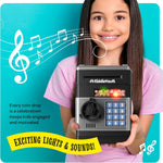 KiddieVault - Electronic Money Saving Box with Code, Automatic Bill Feeder, Lights & Sounds for Kids 3-12