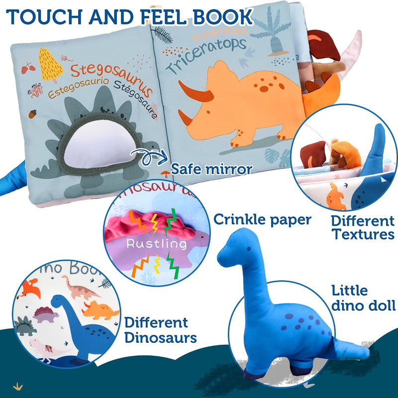Richgv Baby Books 0-6 Months,Early Development Toy,Baby Boy Gifts Baby Toys | Touch Feel Crinkle Book 0-3-6-12 Months, Baby Shower Gifts, Newborn Infant Tummy Time Toy, Baby Stocking Stuffers, Xmas Gifts