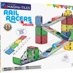 MAGNA-TILES Rail Racers 33-Piece Magnetic Construction Set, The Original Magnetic Building Brand