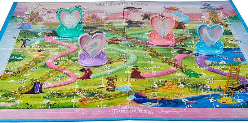 Hasbro Gaming Chutes and Ladders: Disney Princess Edition Board Game for Kids Ages 3 and Up, Easter Gifts for Boys and Girls, Preschool Game for 2-4 Players (Amazon Exclusive)