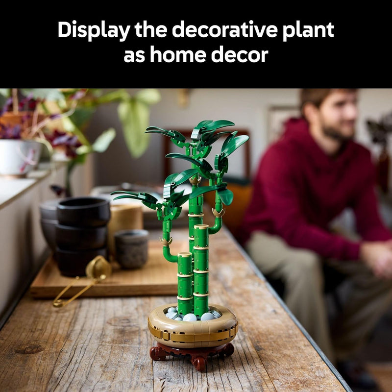 Lego Botanicals Lucky Bamboo Building Set for Adults, Artificial Plant for Indoor Home Decor, Gift for Him