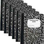 Trail maker (50 Pack Bulk Composition Notebooks, Wide Ruled Marble Cover, 200 Pages (100 Sheets), 9.75 x 7.5, Bulk School Supplies for Classroom, Office & School Donations