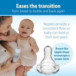 Dr. Brown's Natural Flow Anti-Colic Options+ Narrow Baby Bottle Gift Set with Advantage Pacifier & Bottle Travel Caps, 0m+