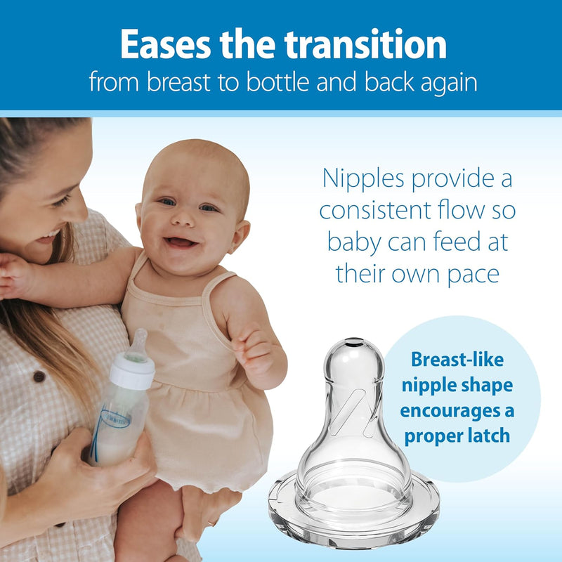 Dr. Brown's Natural Flow Anti-Colic Options+ Narrow Baby Bottle Gift Set with Advantage Pacifier & Bottle Travel Caps, 0m+
