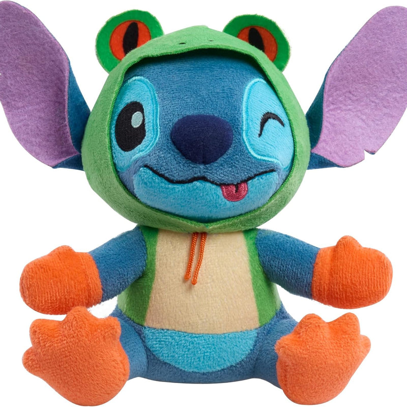 Disney Stitch Goes Wild Small Plush - Stitch Frog, Soft Collectible Plush Stuffed Animal Toy with Wild Details, Cute & Fluffy, for Kids, Fans & Collectors by Just Play