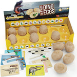 Dan&Darci Dig a Dozen Dino Egg Kit for 3-12 year olds, 12 Eggs & Surprise Dinosaurs, Science STEM Activities - Dinosaur Toys Gift