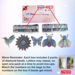 5Pcs Diamond art Kits for Kids/Adults, Crafts for Kids Ages 8-12, DIY Diamond Painting art Wind Chimes Crystal Window Suncatcher Craft, Birthday Gifts for 7 8 9 10 11 Year Old Girls, Home Garden Decor
