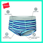 Hanes Boys' Potty Training Underwear, Light Leaks Toddler Cotton Briefs and Boxer Briefs, Multi-pack