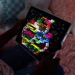 Lite Brite Classic Retro Art Toy Kit for Kids with 206 Pegs and 6 Design Templates