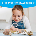 National Geographic 10 Premium Geodes STEM Science Kit with Goggles & Display Stands