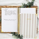 Aesthetic Thick Spiral Notebook With Tabs - Premium Journal For Women Size B5 - College Ruled Note Book With 300 Lined Pages and Dividers - Perfect For Writing And Staying Organized at Work or School