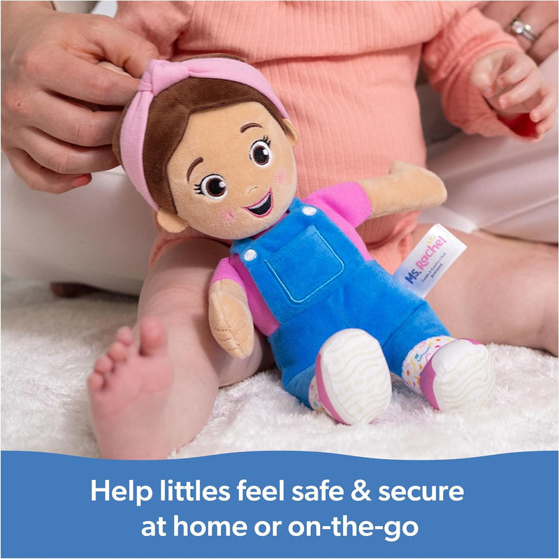 Ms. Rachel Cuddle & Comfort Doll, 11-Inch Soft Plush First Baby Doll | Super-Soft Friend for Hugs & Snuggles, Encourages Pretend Play, Baby Toys for Girls & Boys Ages 6 Months to 3+