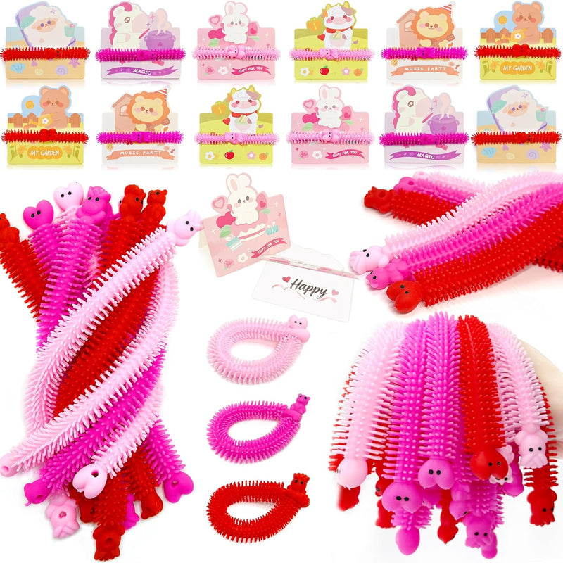 yzxodn 30 pack stretchy strings fidget toys bulk for kids stress relief sensory toys
