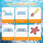 Timetome DIY Squishy Maker Kit for Kids Ages 3+ | Magic Water Elf Gel Toy Set with 20 Gels & 10 Molds, Glitter Glow Sensory Craft Activity for Creative Play