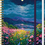 ZOTIA Lined Spiral Journal Notebook for Women, A5 College Ruled Journals for Writing, Hardcover Notebooks for Work, Note taking and Office School Supplies,140 Pages - Purple