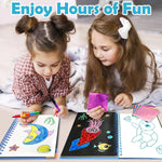 FUNNYB&G Foil Art Craft Kit for Kids, Sparkly Birthday Gift Toy for Kids