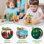 200PCS Magnetic Building Blocks Set, Magnetic Tiles for Kids, STEM Toys for Ages 3-10