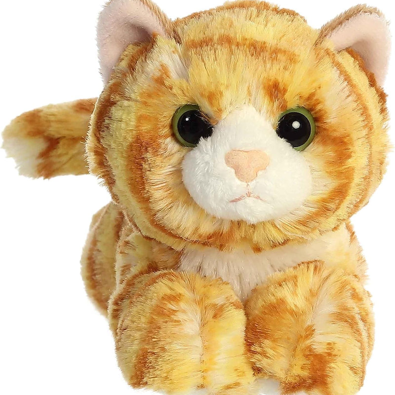 Aurora® Adorable Mini Flopsie™ Ginger Cat™ Stuffed Animal - Mini Companions Ready for Playful Adventures - for Kids All Ages, Toddlers, Adults, and Families - Orange 8 Inches