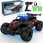 bluejay 1:12 2.4ghz high speed rc monster truck with led headlights and rechargeable battery