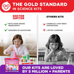 Doctor Jupiter Girls' Science Kit for Kids Ages 4-8, STEM Toy with 50+ Experiments, Learning and Educational Projects