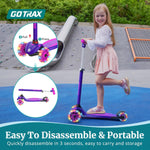 Gotrax KS1 Kids Kick Scooter with LED Lighted Wheels and Adjustable Handlebars