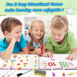 Alianfly Preschool Learning Activities Workbook for Toddlers, Handwriting Practice and Montessori Toy for Kids with Autism, 51 Pages, 8 Markers, Gift Box