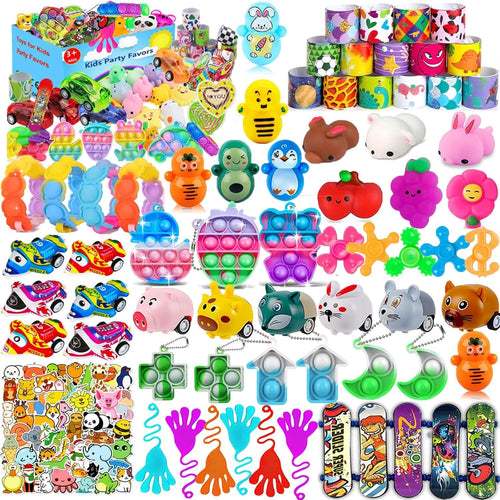 Mivanlin 117-Pc Party Favor Set: Pop Fidget Toys, Treasure Box Prizes, Pinata Fillers