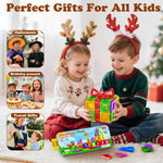Mini Magnetic Tiles Travel Magnetic Tiles with Iron Box,42PCS Magnet Building Block Set Travel Toys for Kids Ages 3+,Educational Portable Magnet Toys Gifts for Toddlers Boys & Girls Christmas Birthday